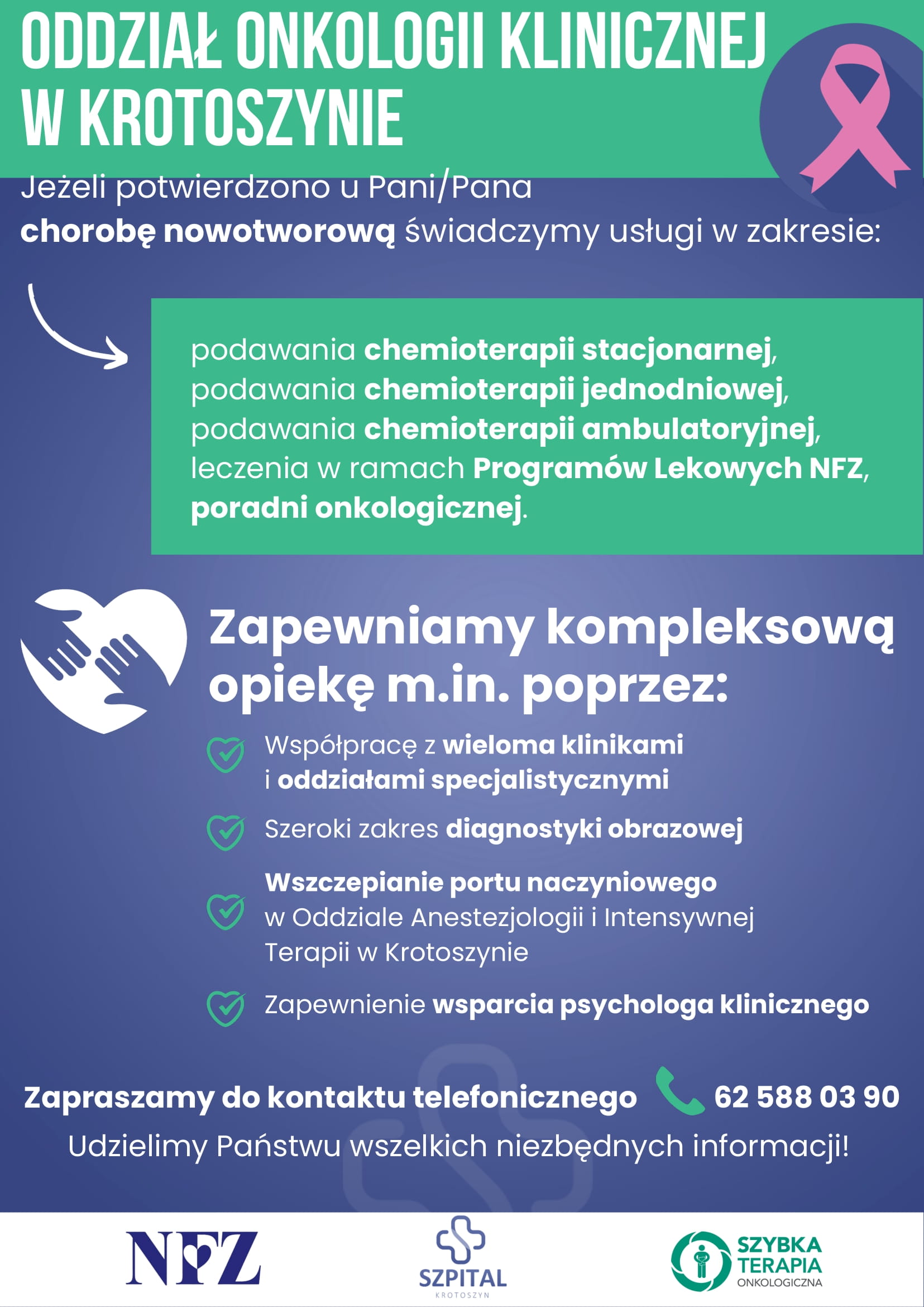 ulotka Oddział Onkologii Klinicznej w Krotoszynie