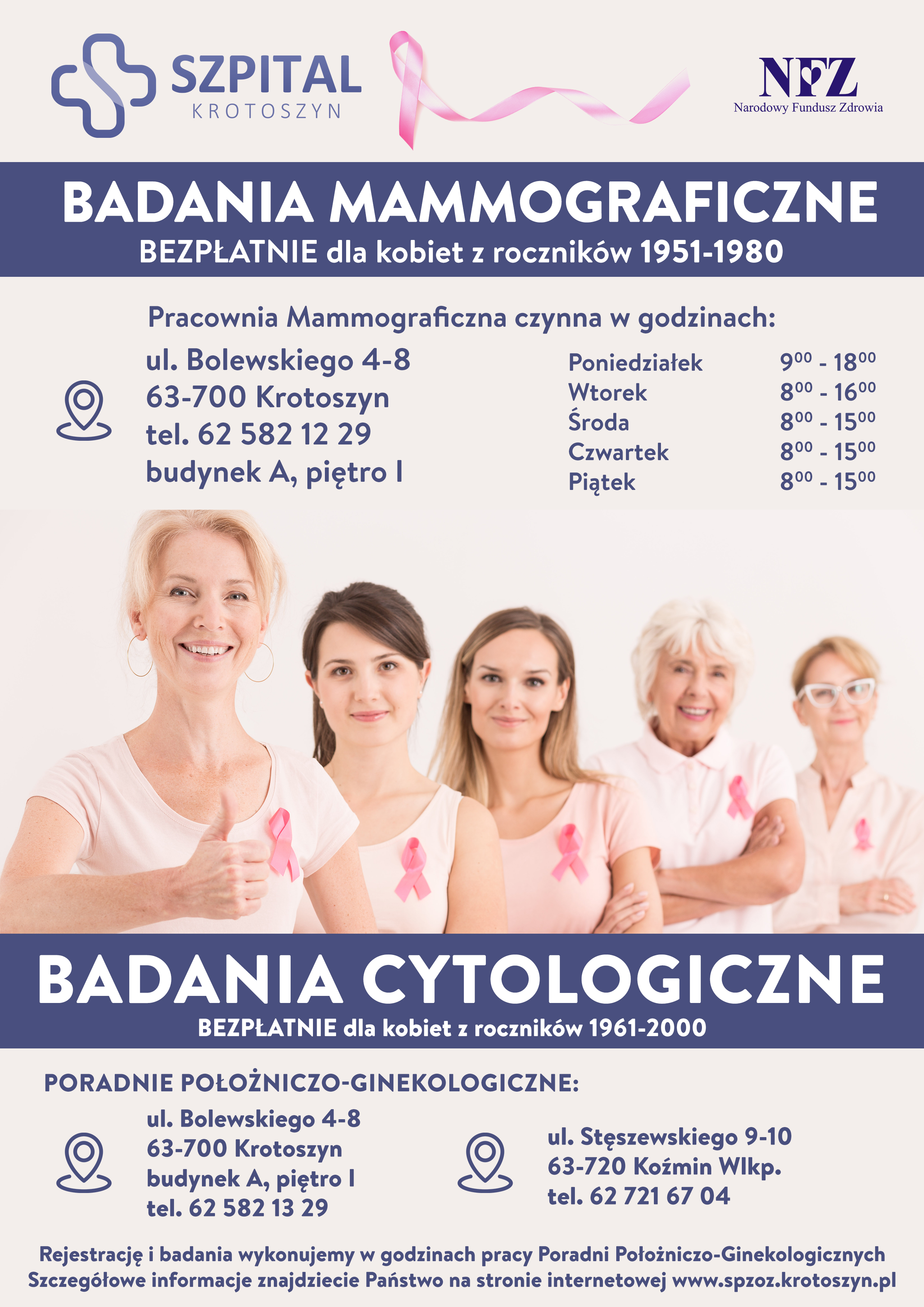 plakat dotyczący mammografii 2025